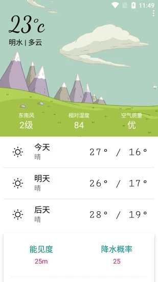 合肥明日天气预报24小时  v1.0图1