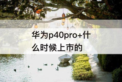 华为p40pro+什么时候上市的