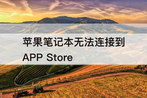苹果笔记本无法连接到APP Store
