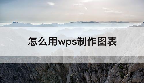 怎么用wps制作图表