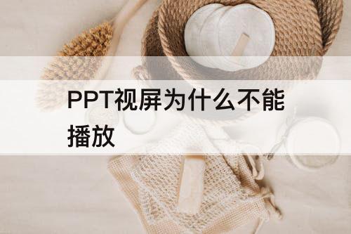 PPT视屏为什么不能播放