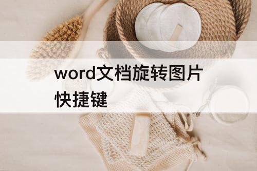 word文档旋转图片快捷键
