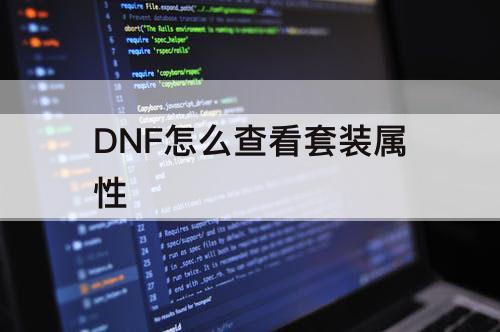 DNF怎么查看套装属性