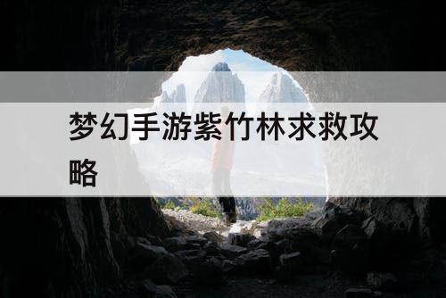 梦幻手游紫竹林求救攻略