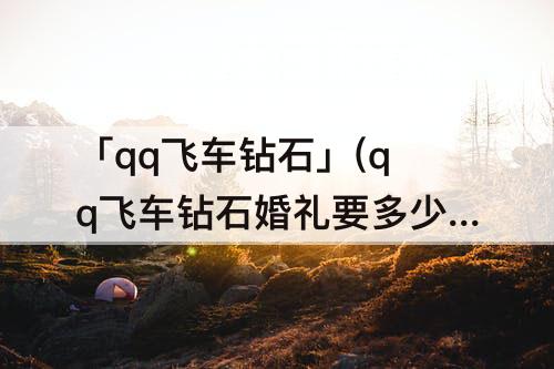 「qq飞车钻石」(qq飞车钻石婚礼要多少钱)