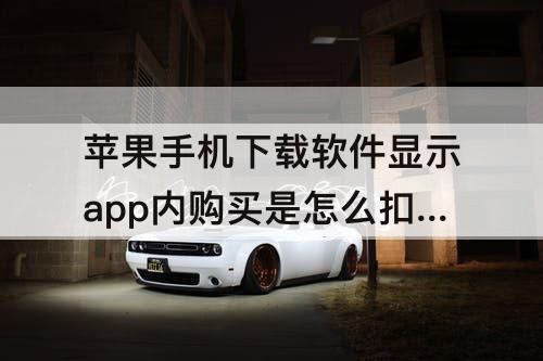 苹果手机下载软件显示app内购买是怎么扣费的
