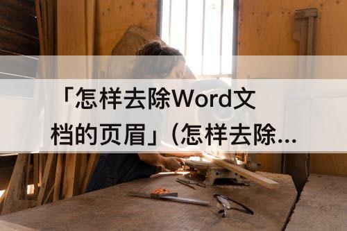 「怎样去除Word文档的页眉」(怎样去除word文档的页眉横线)