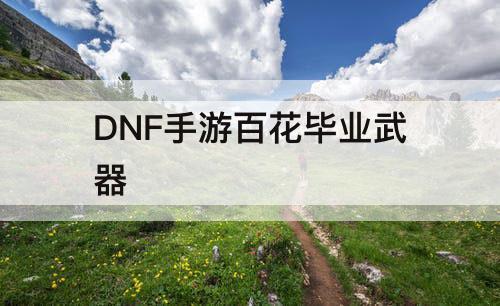 DNF手游百花毕业武器