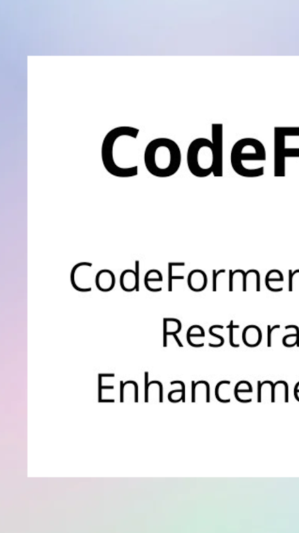 codeformer手机版下载中文版