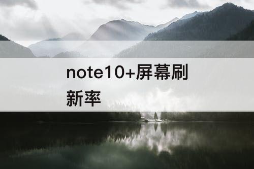 note10+屏幕刷新率